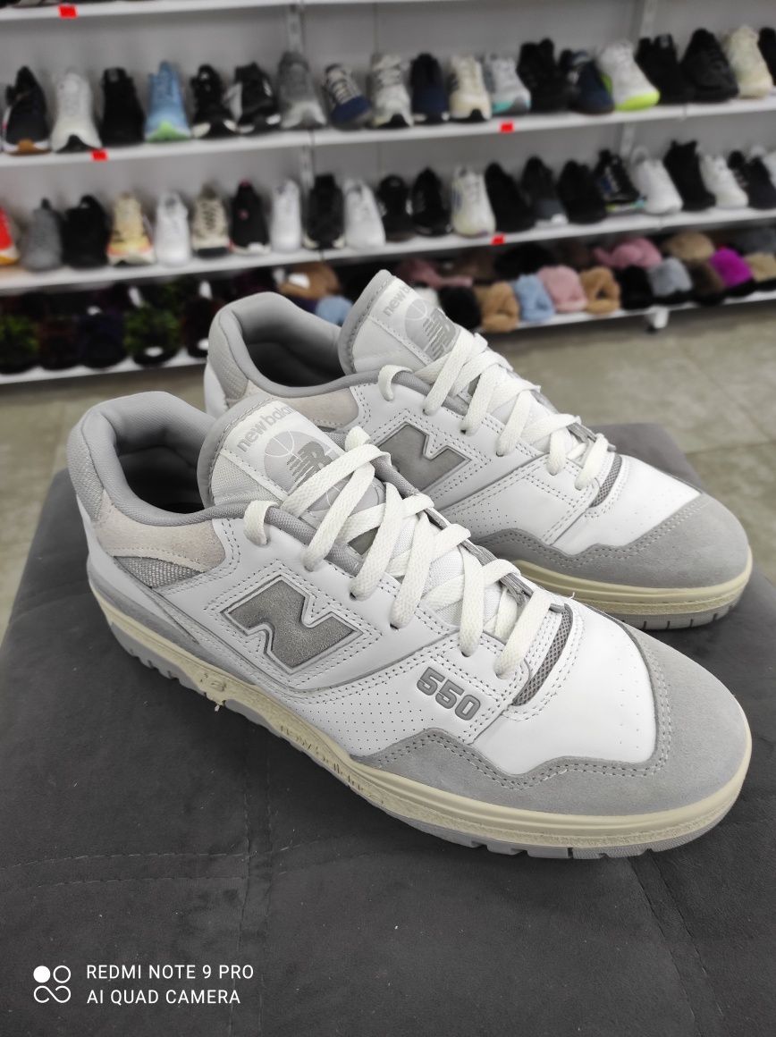 ОРИГІНАЛ 100% Кросівки New Balance 550 White/Grey BB550NEA 44