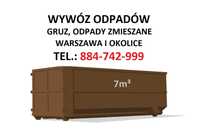 Wywóz gruzu ziemi i odpadów budowlanych Łomianki/Warszawa KP-7