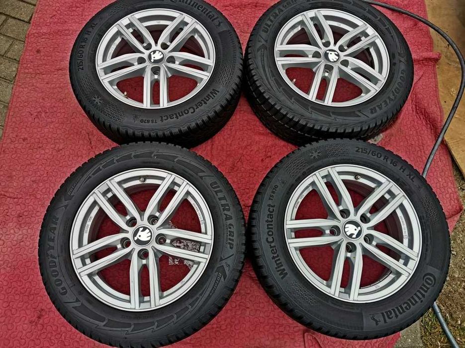 KOŁA zima 16' SKODA Karoq Yeti Superb Octavia - 5x112 - 215/60/16
