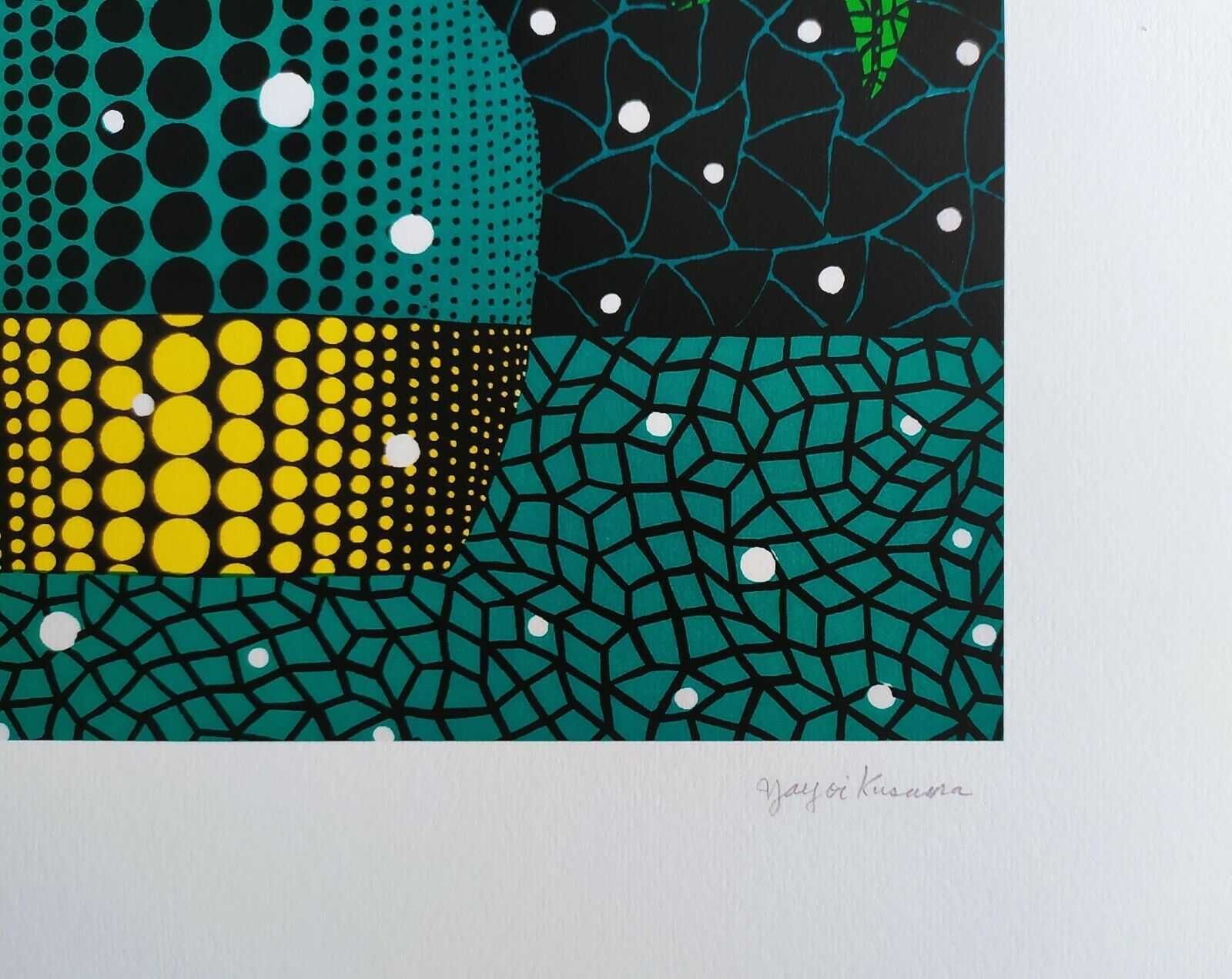 Yayoi Kusama "kwiaty" reprodukcja grafika