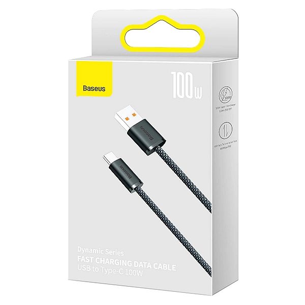 Baseus Dynamic Series kabel USB - USB Typ C 100W 1m szary (CALD)