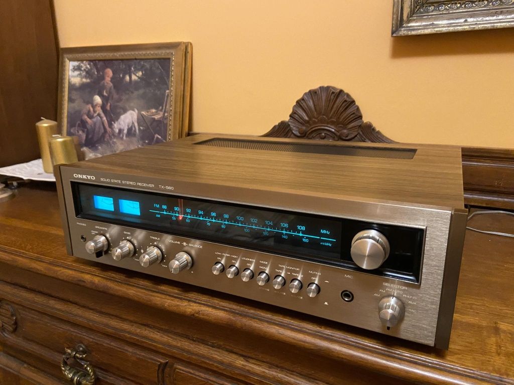 Świetny amplituner Onkyo TX-560 Solid State, wysoki model, vintage