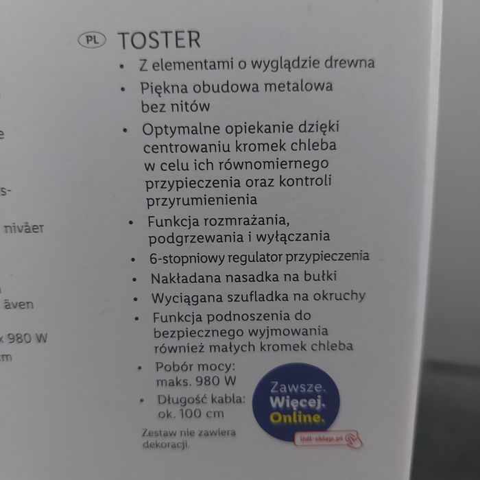 Sprzedam toster SILVER CREST Kitchen Tools 980W