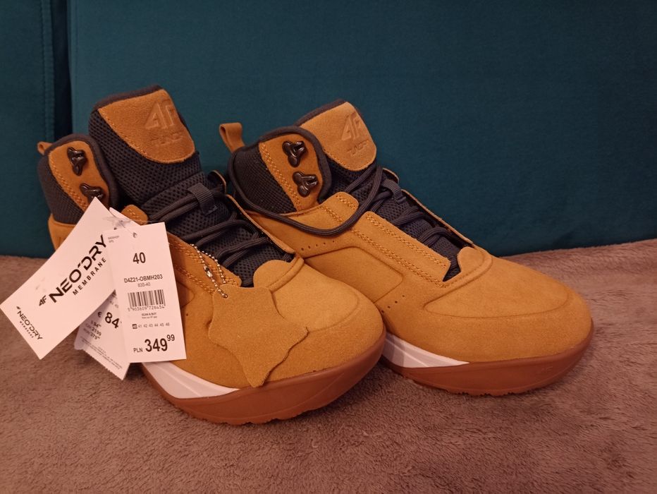 Buty męskie skórzane 4F, rozm. 40