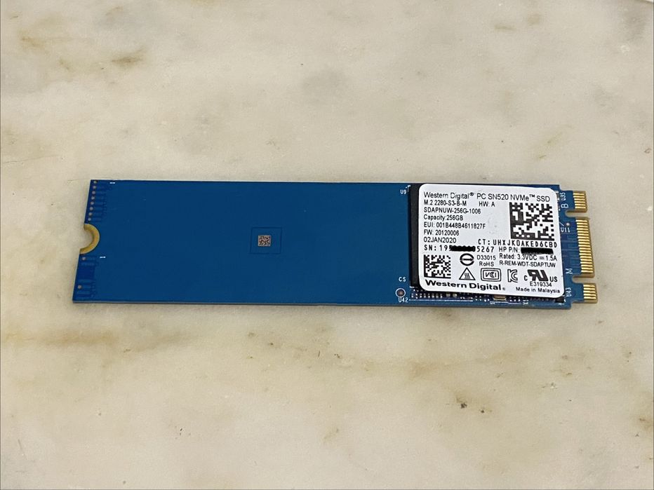 SSD 256 NVMe Western Digital