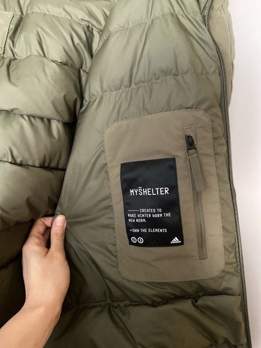 Nowa puchowa zimowa ciepła wodoodporna kurtka Adidas myshelter terrex