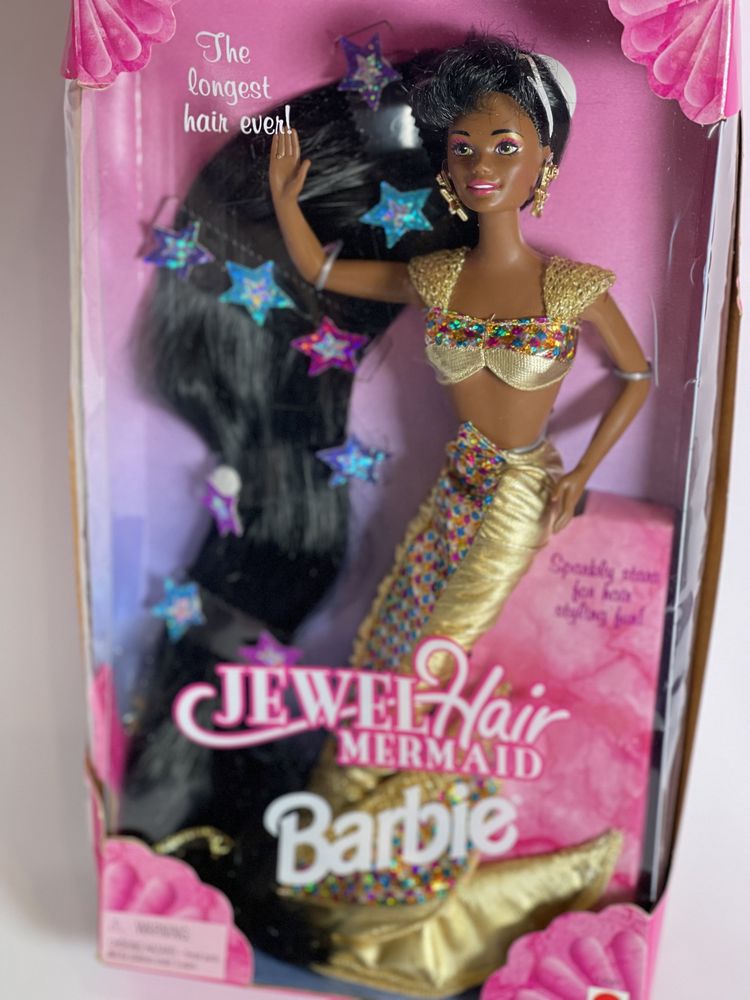 Barbie Jewel Hair Mermaid African-American Longest Hair Ever 1995