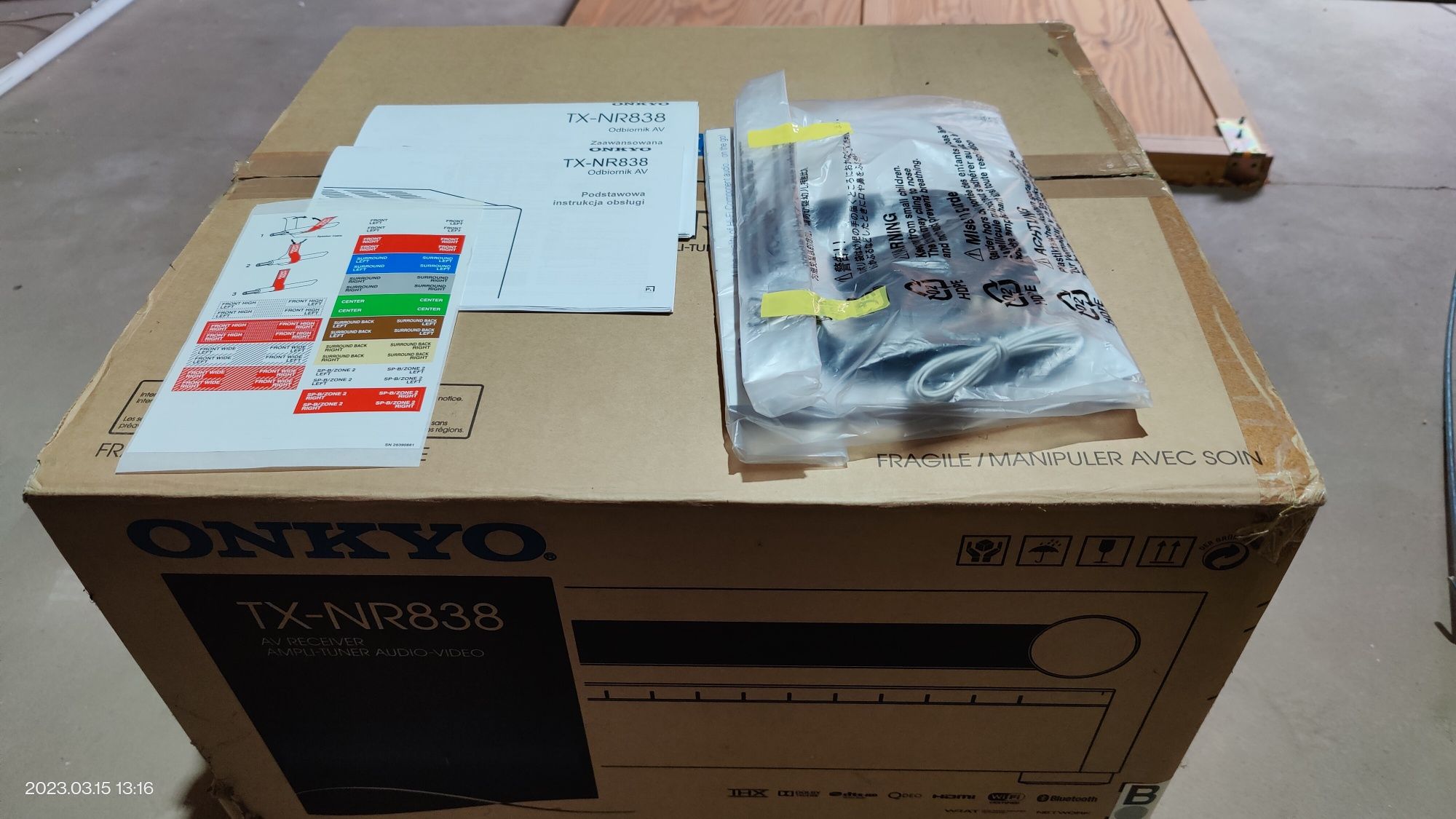 Amplituner Onkyo TX NR-838 Dolby Atmos