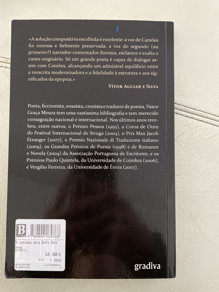 Livro os lusiadas para gente nova - plano nacional de leitura