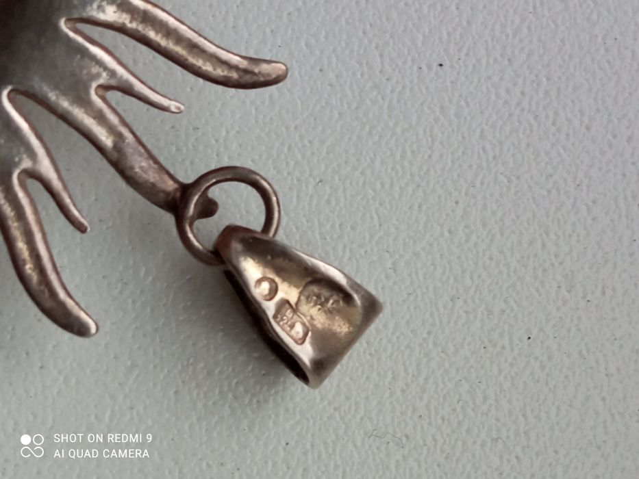 Wisior efektowny, amulet syg. srebro 11,76 g