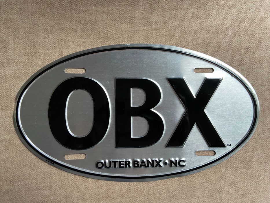 Tabliczka dekoracyjna metalowa Outer Banx NC amerykańska