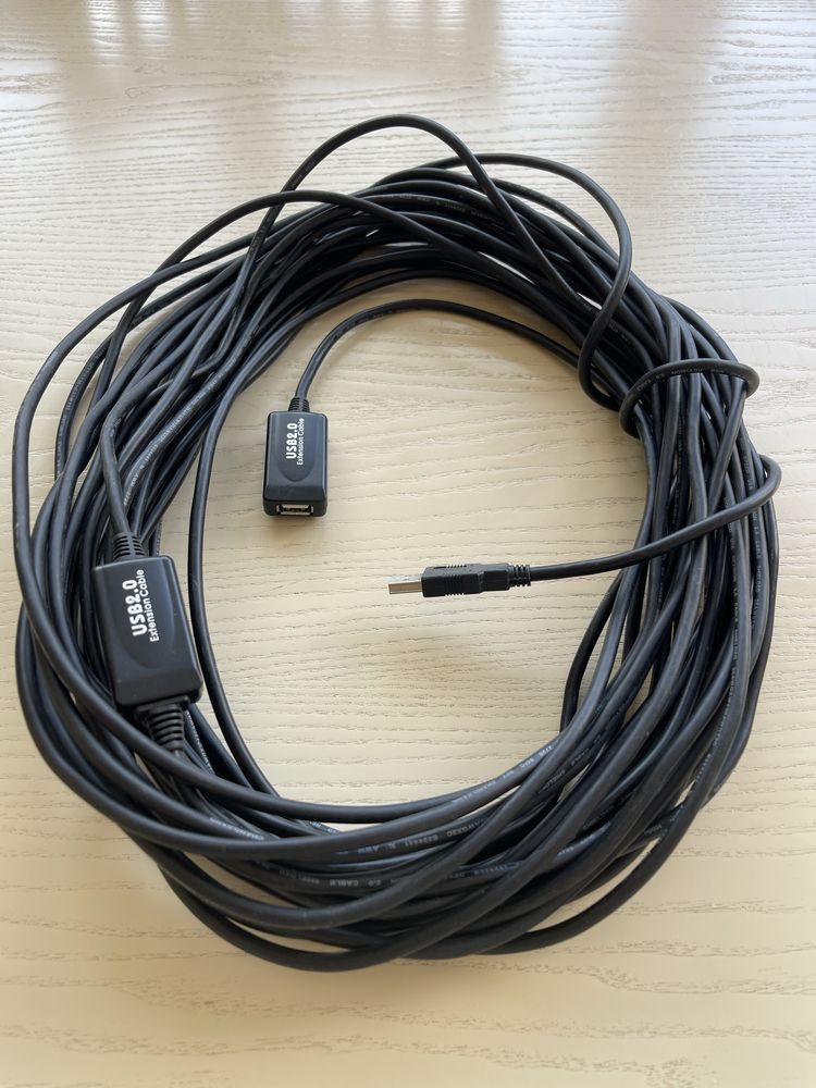 Активний USB 2.0 кабель 20 метрів