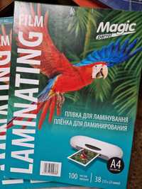 laminating film magic parrot A4 38mm| Пленка для ламинирования