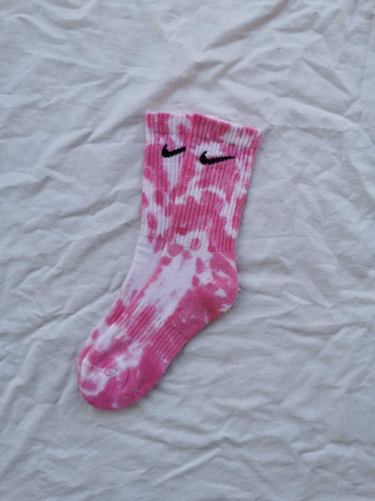 Skarpety NIKE tie dye różowe **OKAZJA**