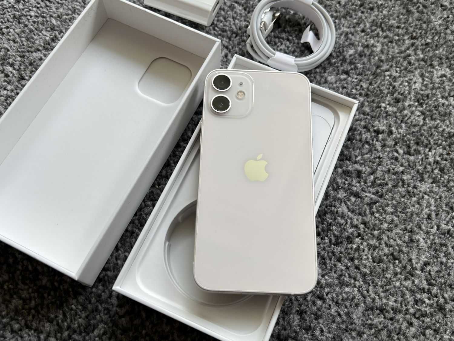 iPhone 12 Mini 64GB WHITE BIAŁY Silver Bateria 97% Gwarancja