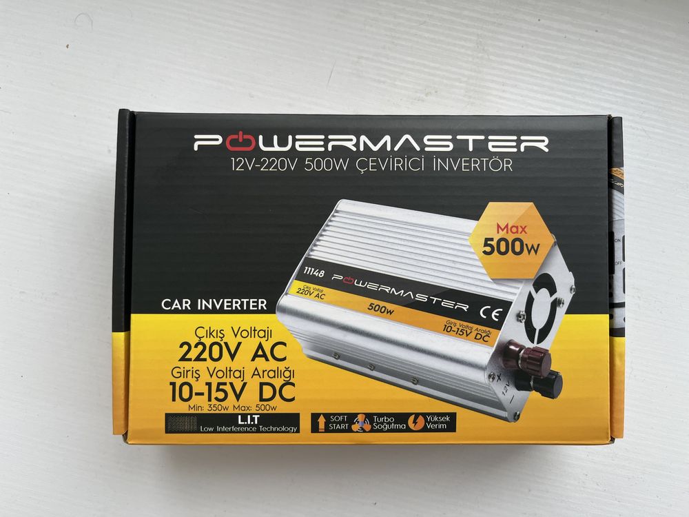 Инвертор Power Master 12V-220V 500W