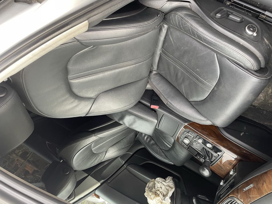 Audi A6 C7 sedan skóra wnętrze fotele boczki elektryka grzane czarna
