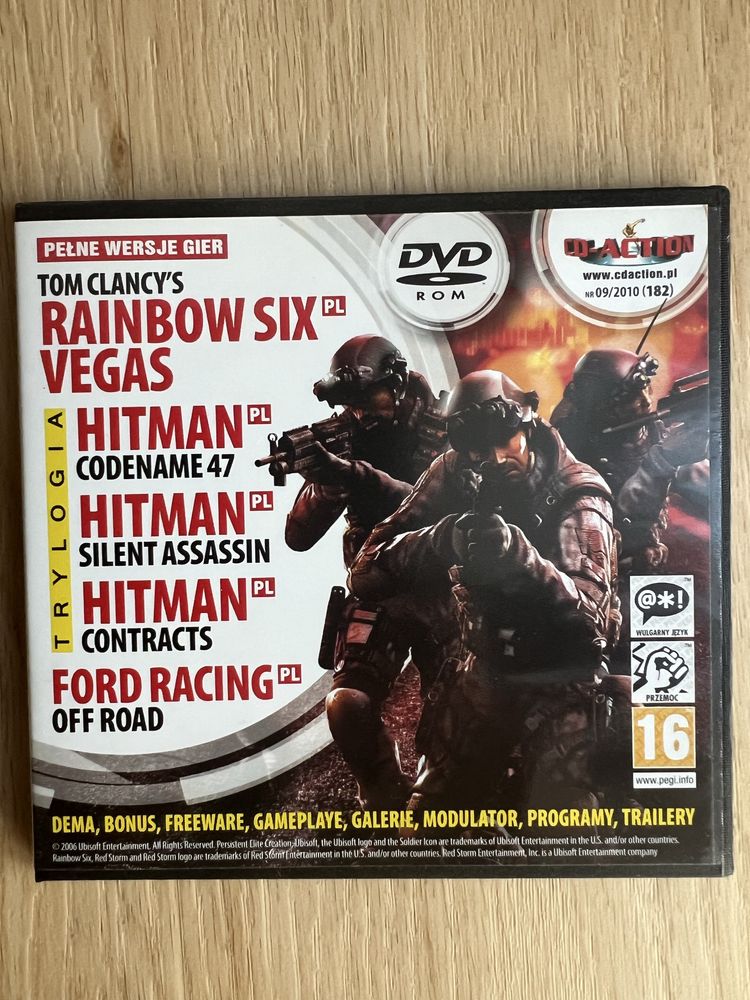 Rainbow Six Vegas, Trylogia Hitman, Ford CD-Action 09/2010 CDA 182
