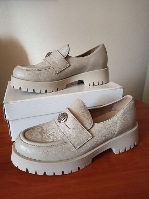 Mokasyny Rusin skóra naturalna r 39 nowe