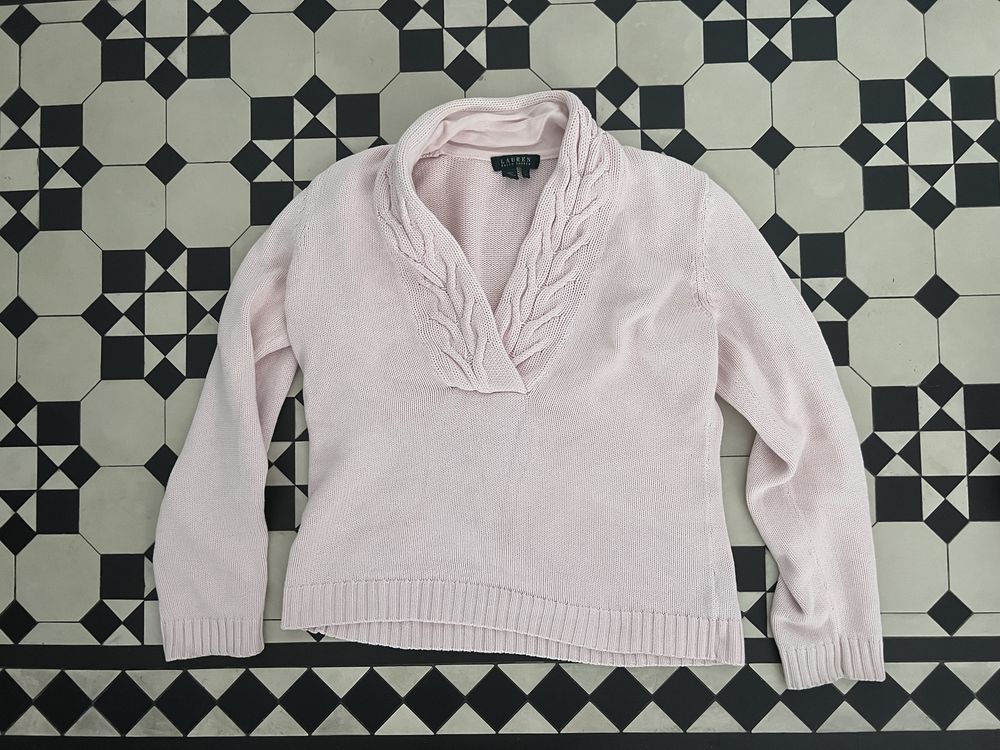 Ralph Lauren sweter damski z grubej bawełny rozm L