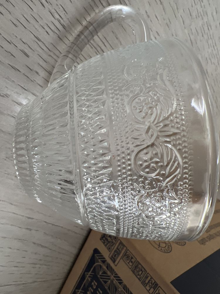 12 szt filizanka 210 ml szklo grawerowane arcoroc przezroczyste