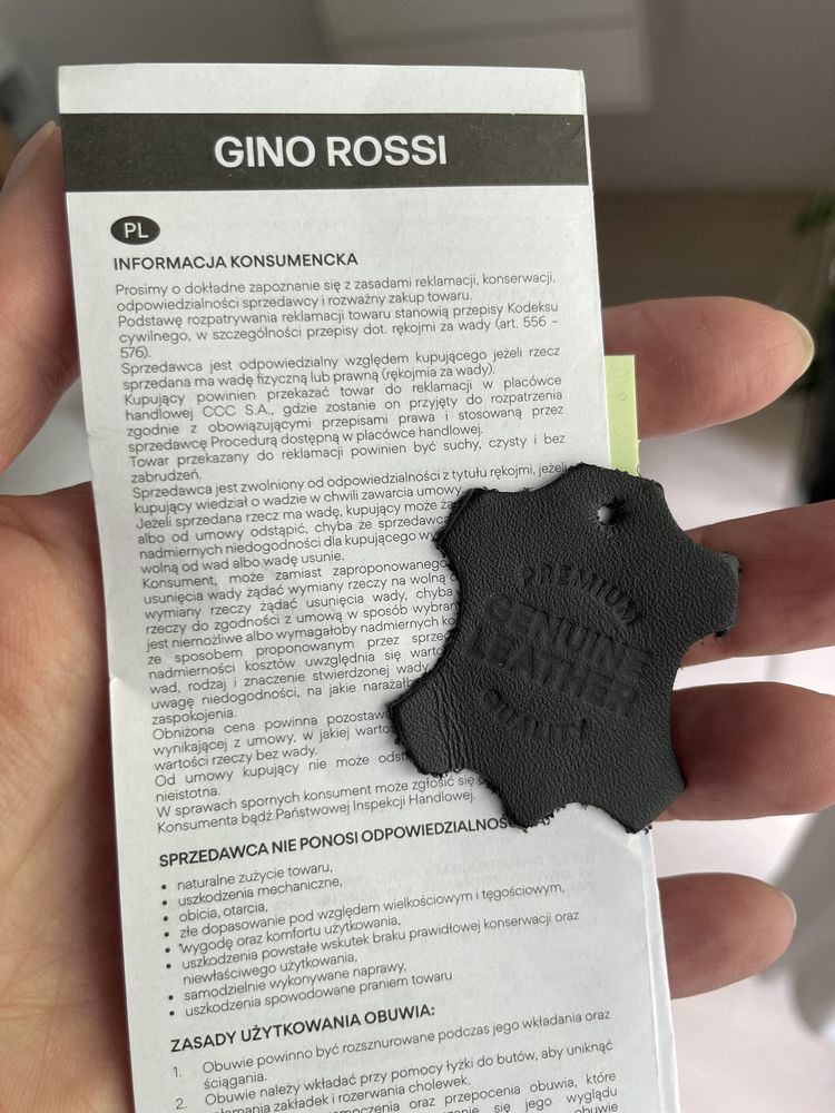 Gino Rossi klapki skórzane premium