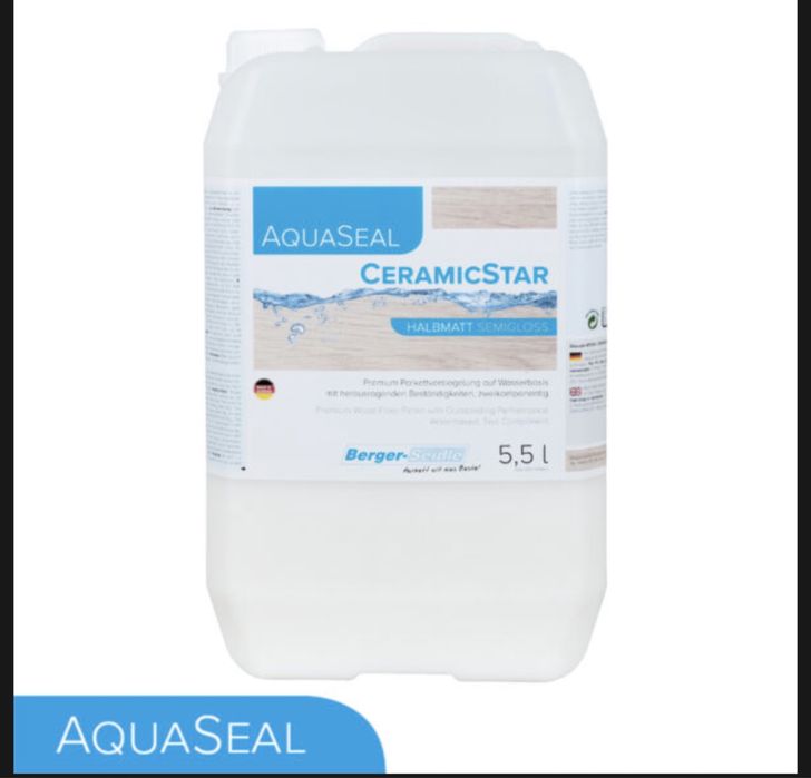 лак для паркету двокомпонентний Berger AquaSeal Ceramic Star