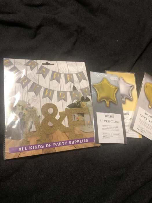 Гирлянда и шарики на День рождения