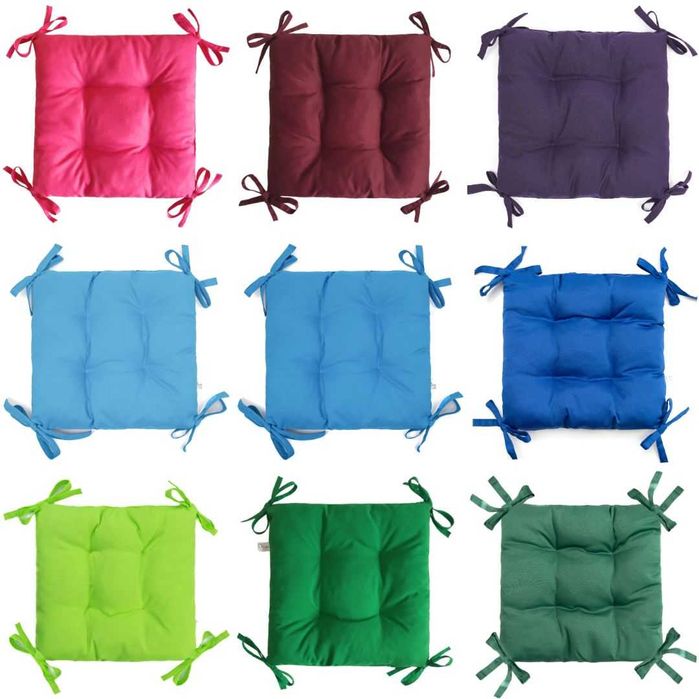 Подушки накидки на стулья кресла табуретки 30х30х8, 35х35х8, 40х40х8