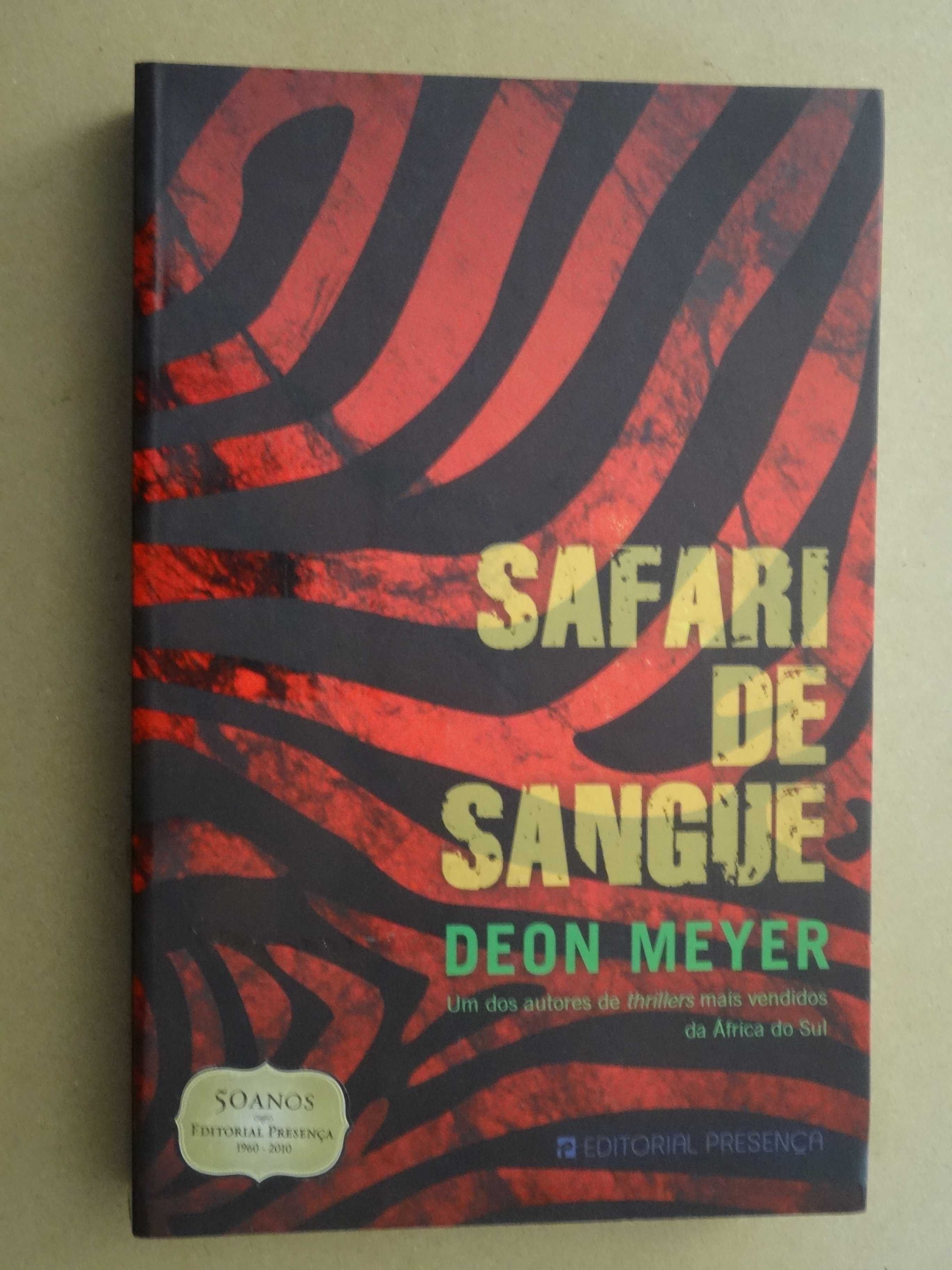 Safari de Sangue de Deon Meyer - 1ª Edição