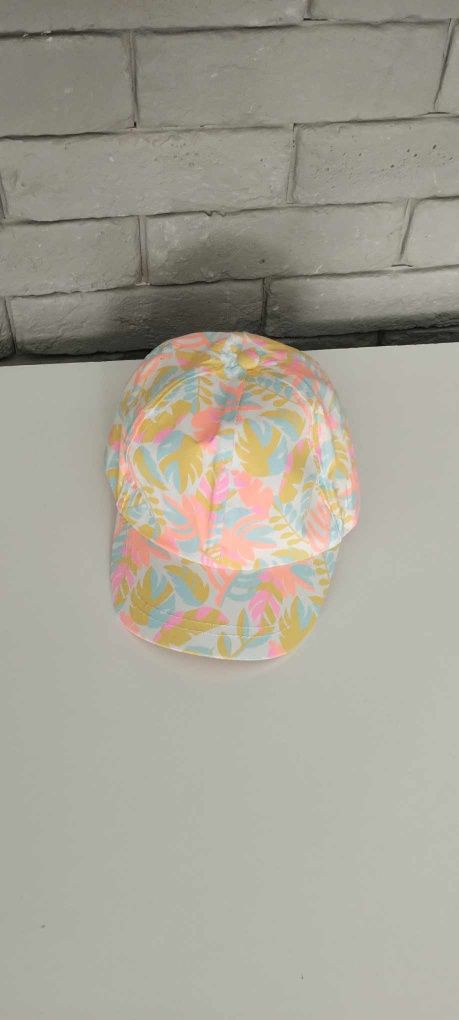 Nowa czapka z daszkiem kolorowa dla dziewczynki