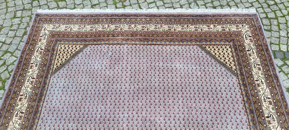 -70% lśniący indo saroug mir perski dywan ręcznie tkany 205/255cm