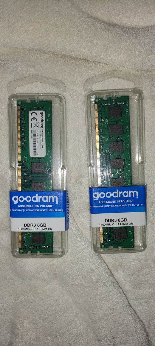 Pamięć ram 2x8 gb ddr3 Goodram