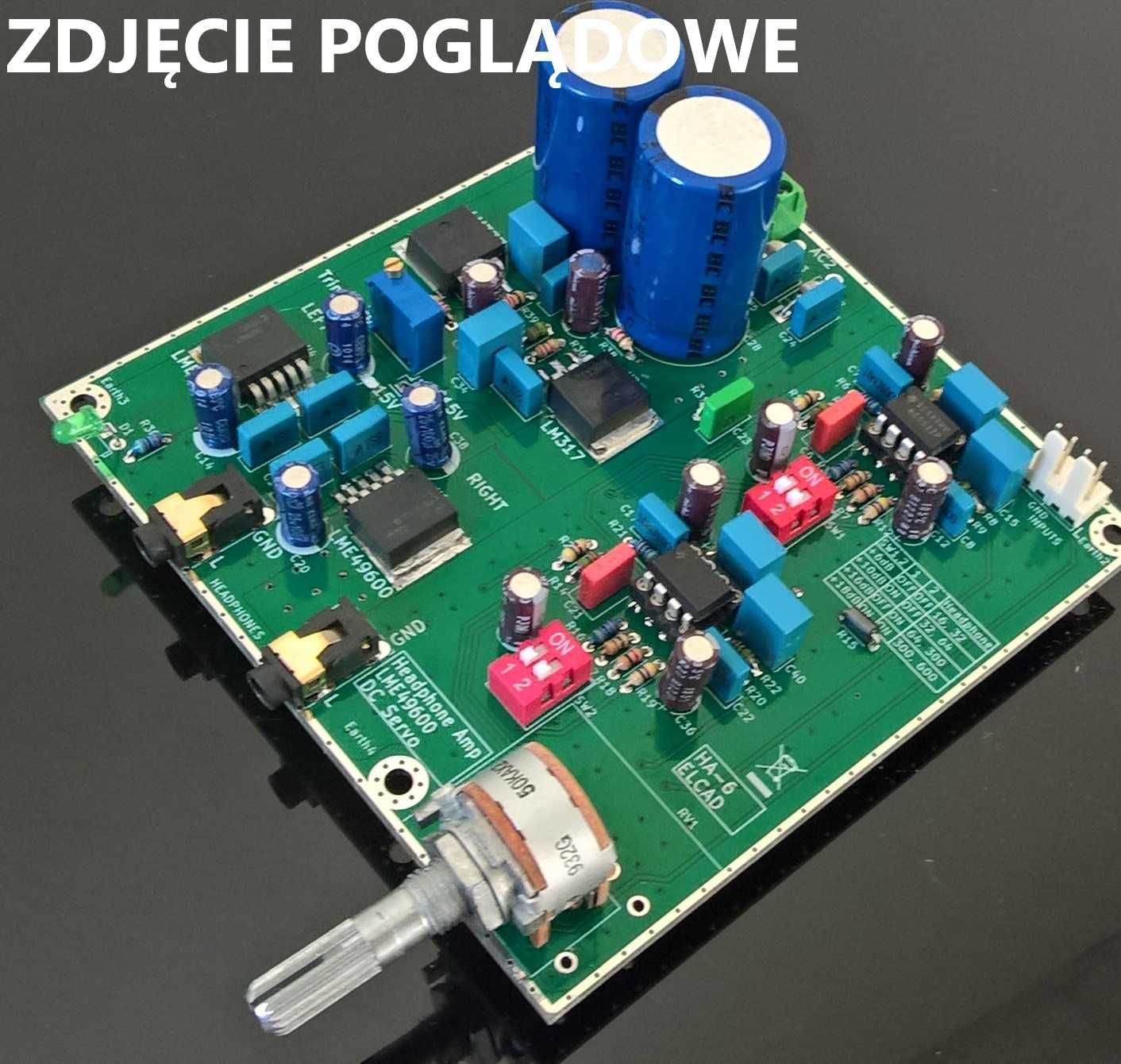 Płytka pcb - wzmacniacz słuchawkowy LME49600