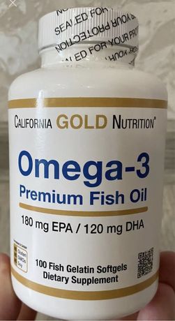 Omega 3 - 100 капсул от California Gold Nutrition