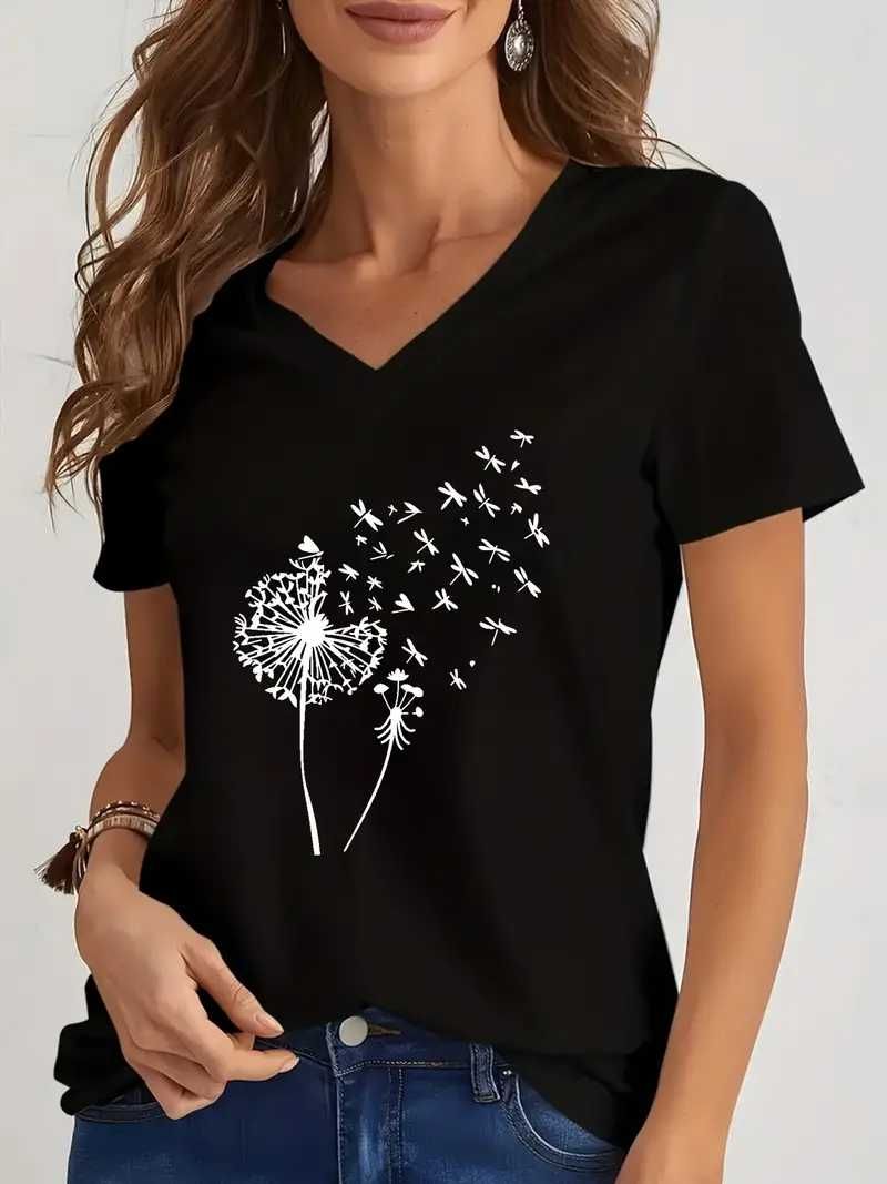 T-shirt z nadrukiem na letnie upały.