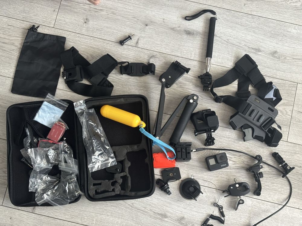 Go pro hero7.  Екшен камера аксесуари батерея змінна кейс заряду 7 8 9