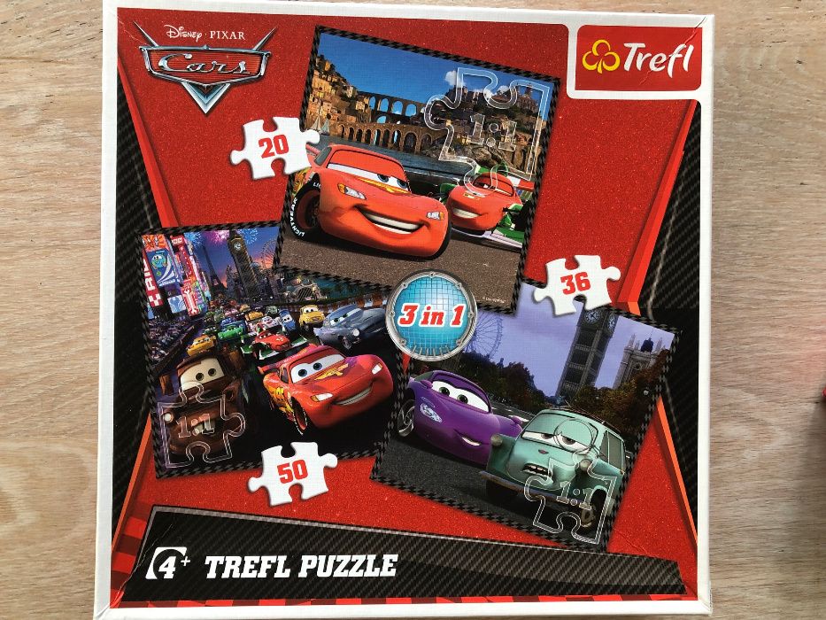 TREFL puzzle 3w1 Cars Auta zygzak