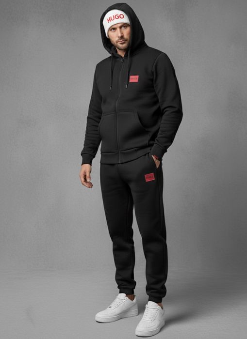 Теплий костюм HUGO, зимовий трьохнитка фліс/чоловічий S-XXL +подарунок