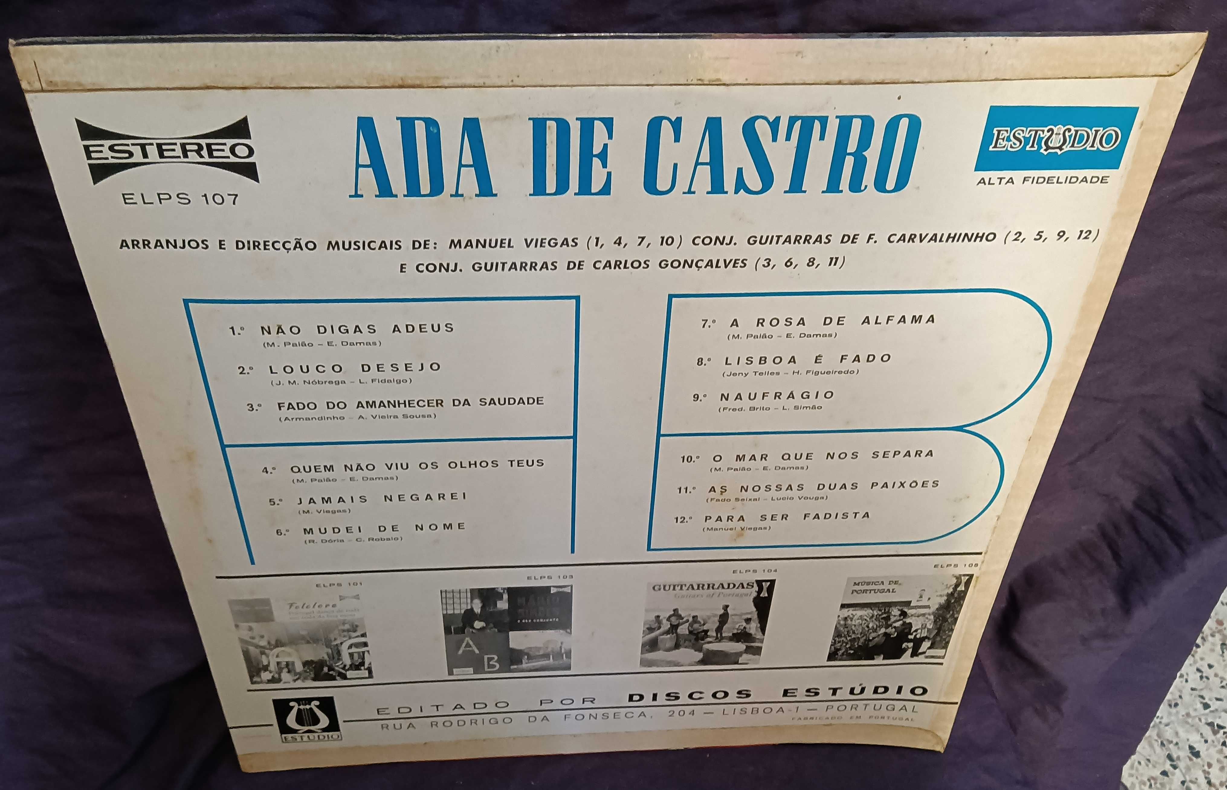 5 Lps Fado 5 grandes fadistas