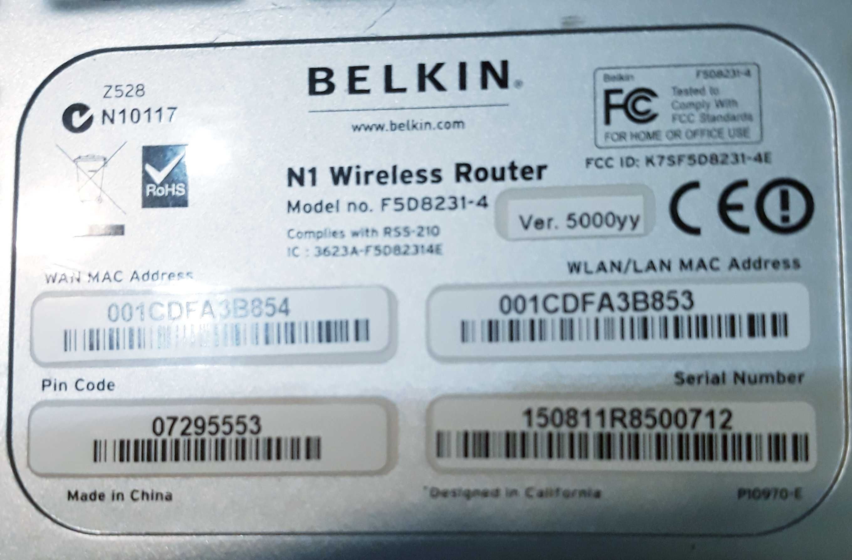 Ruter internetowy ,, Belkin "