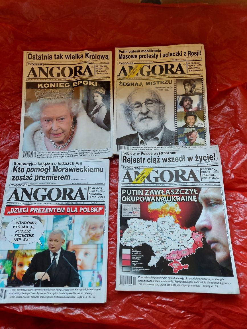 Gazety ANGORA 4sztuki 2022r/2023r