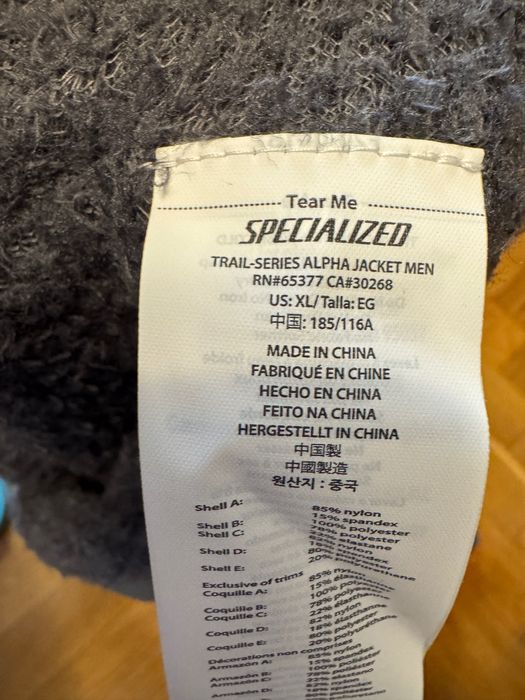 Kurtka Specialized Trail-Series Alpha Jacket XL MTB