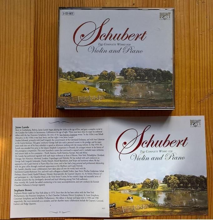 CD duplo "Violin and Piano" / Schubert