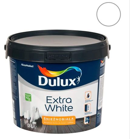 Farba akrylowa Dulux Extra White 3l