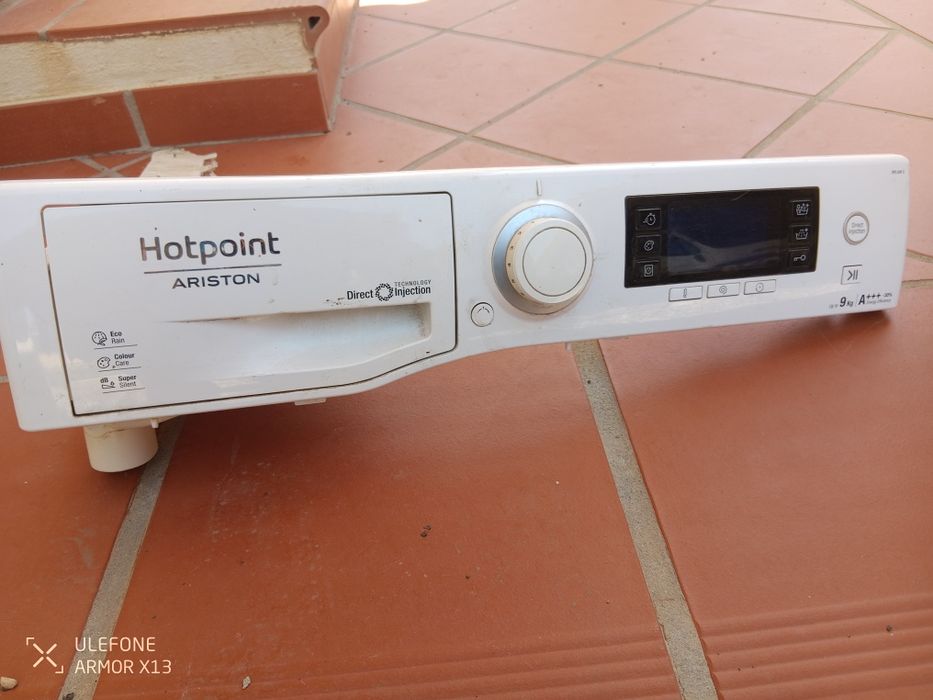 Painel frontal da máquina de lavar roupa hotpoint 9kg 9kg