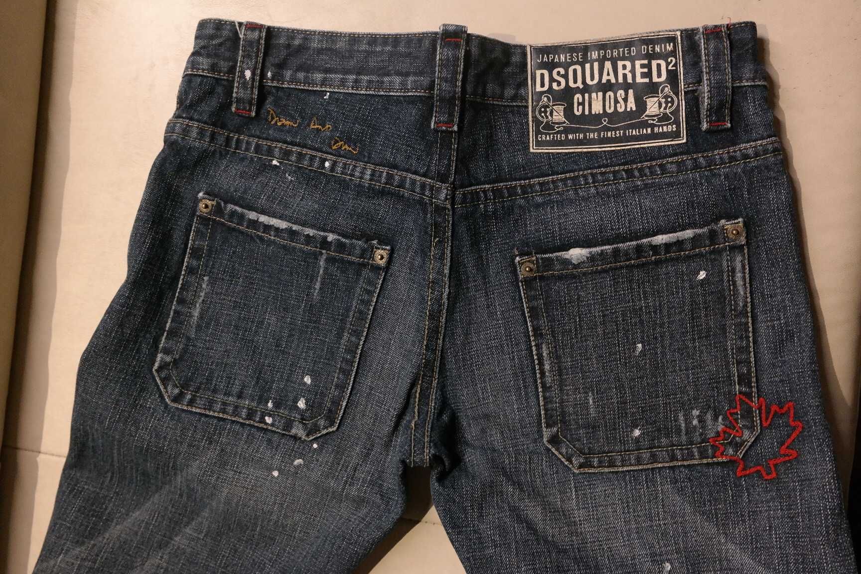 spodnie jeansy Dsquared cimosa rozmiar 44 nowe
