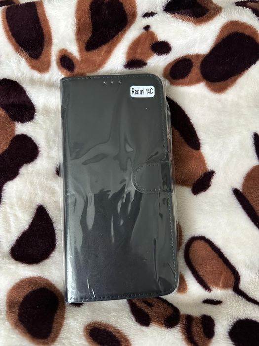 Чехол чохол шкірзамінник чорний Xiaomi 14C