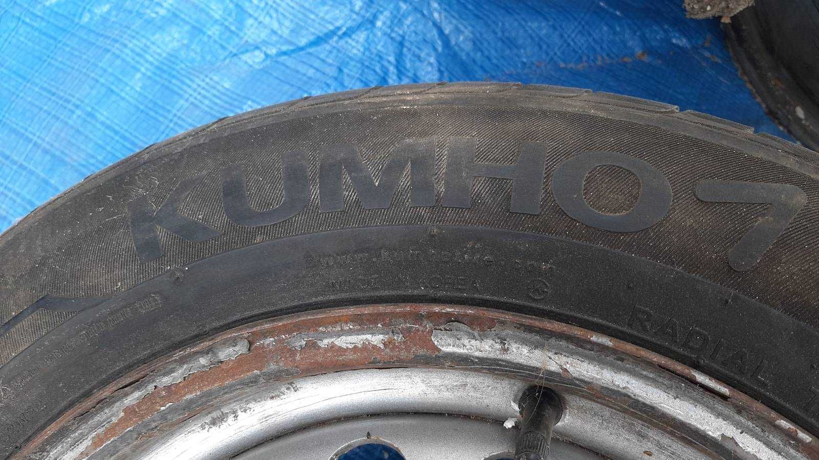 Диск АВЕО r15 4/100 з резиною Kumho