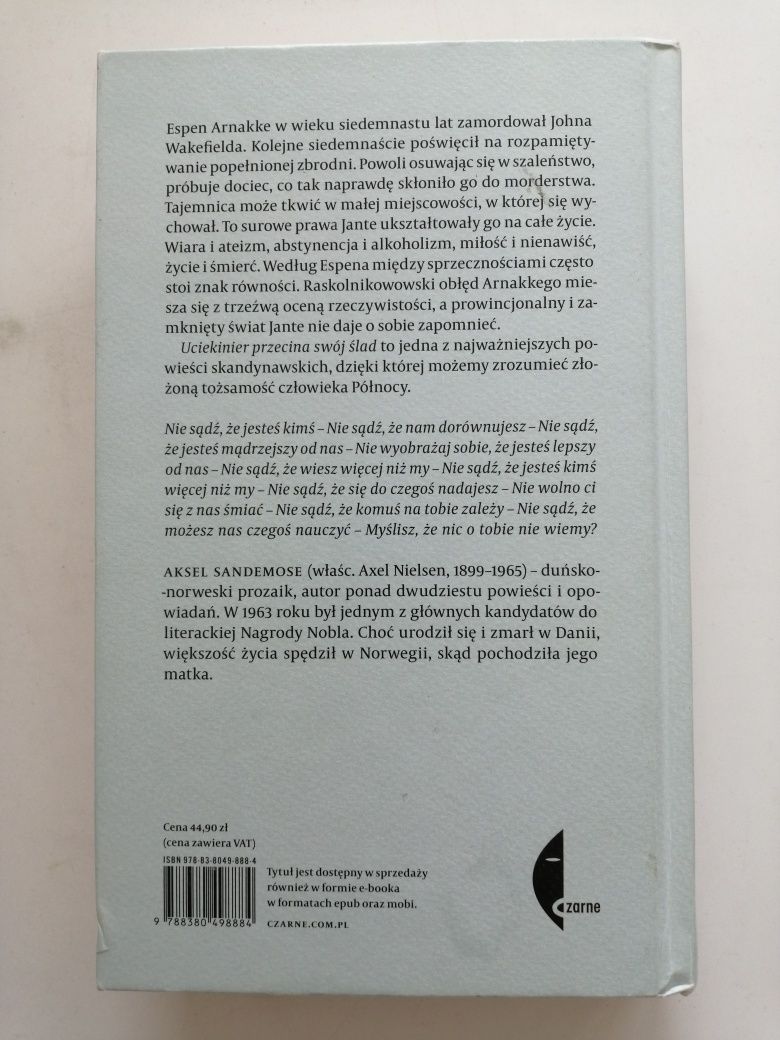 Uciekinier przecina swój ślad - Aksel Sandemose